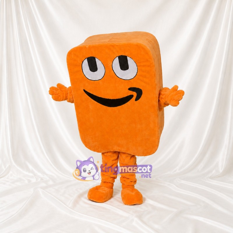 Rectangular Block Mascot Costume Full Body for Adults Promotions