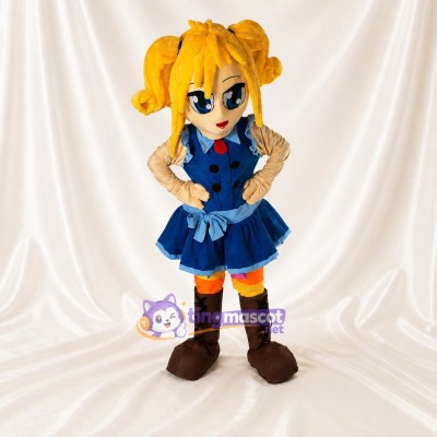 Schoolgirl Mascot Costume Full Body for Adults School Events