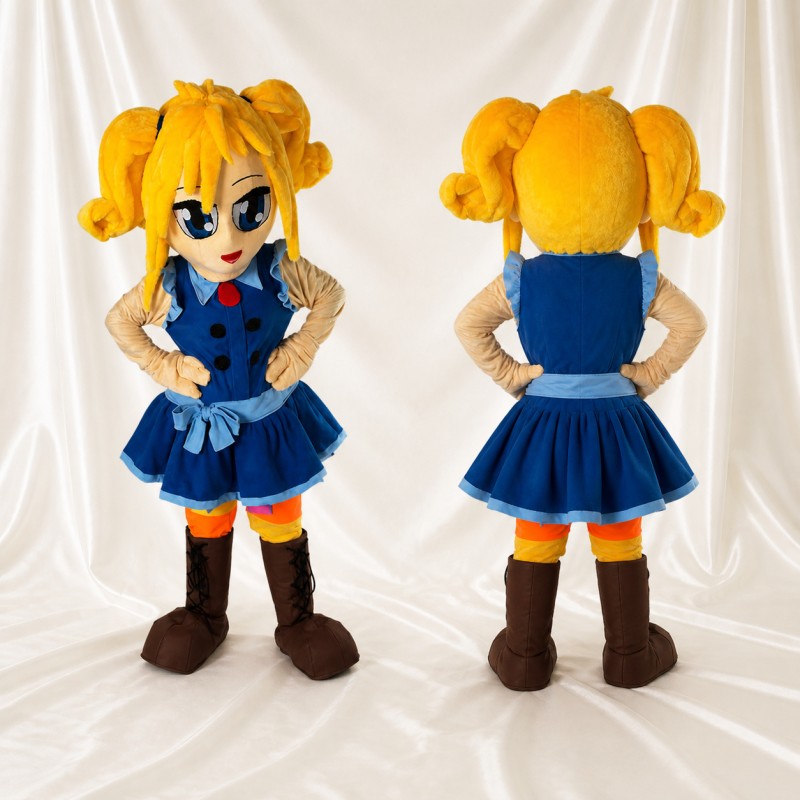 Schoolgirl Mascot Costume Full Body for Adults School Events