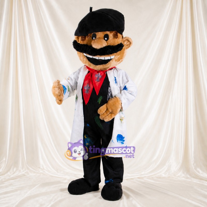 Artist Man Mascot Costume Full Body for Adults Promotions