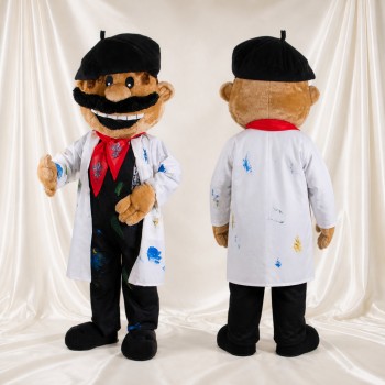 Artist Man Mascot Costume Full Body for Adults Promotions