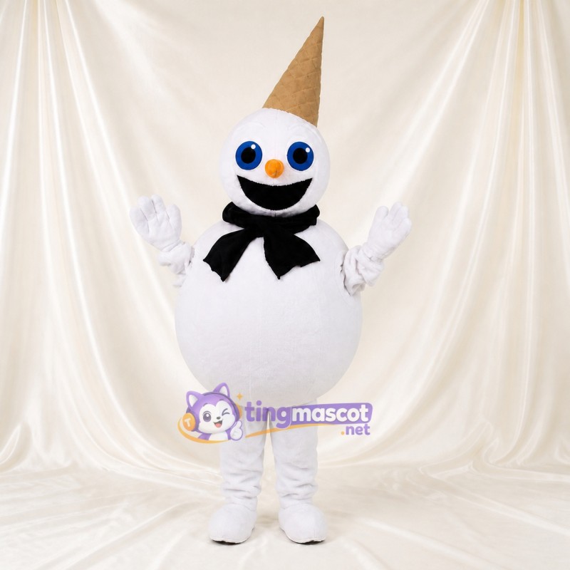 High Visibility Ice Cream Cone Mascot Costume Full Body for Adults Food Events