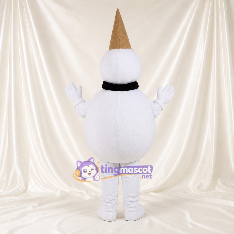 High Visibility Ice Cream Cone Mascot Costume Full Body for Adults Food Events
