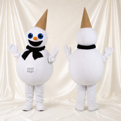 High Visibility Ice Cream Cone Mascot Costume Full Body for Adults Food Events