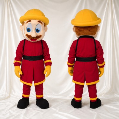 Firefighter Mascot Costume Full Body for Adults Promotions