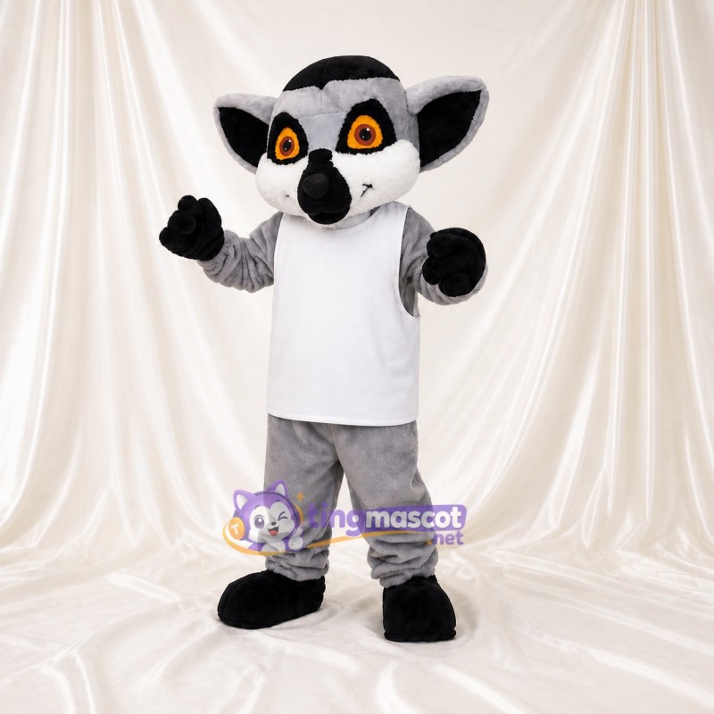 Lémurien Costume de mascotte intégral pour adultes Événements scolaires