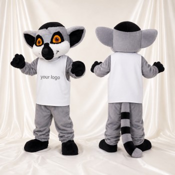 Lémurien Costume de mascotte intégral pour adultes Événements scolaires