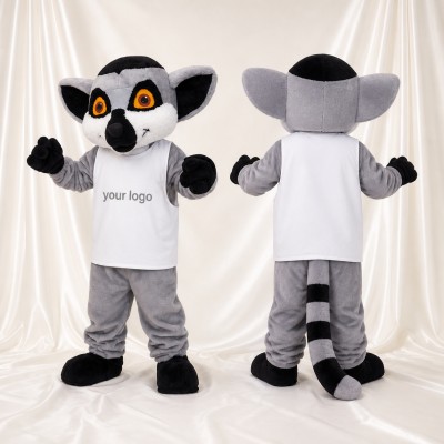 Lémurien Costume de mascotte intégral pour adultes Événements scolaires