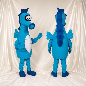 Hippocampe Costume de mascotte intégral pour adultes Événements scolaires