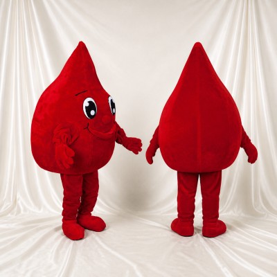 Blood Drop Mascot Costume Full Body for Adults Promotions