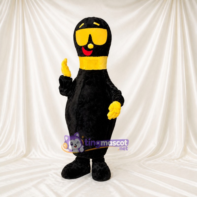 Black Bottle Character Mascot Costume Full Body for Adults Promotions