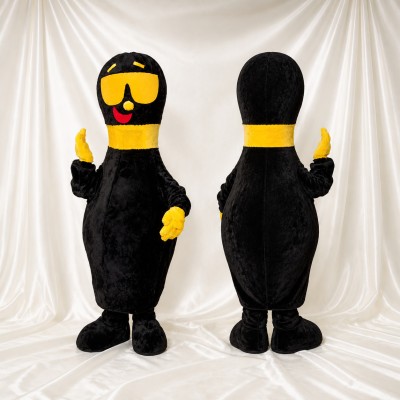 Black Bottle Character Mascot Costume Full Body for Adults Promotions