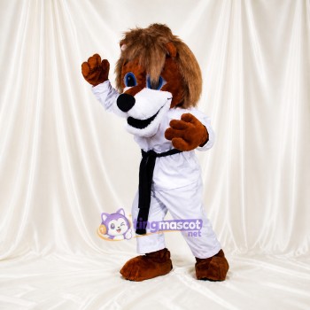 Karate Lion Mascot Costume Full Body for Adults Sports Events