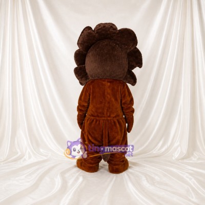 Brown Lion Mascot Costume Full Body for Adults School Events