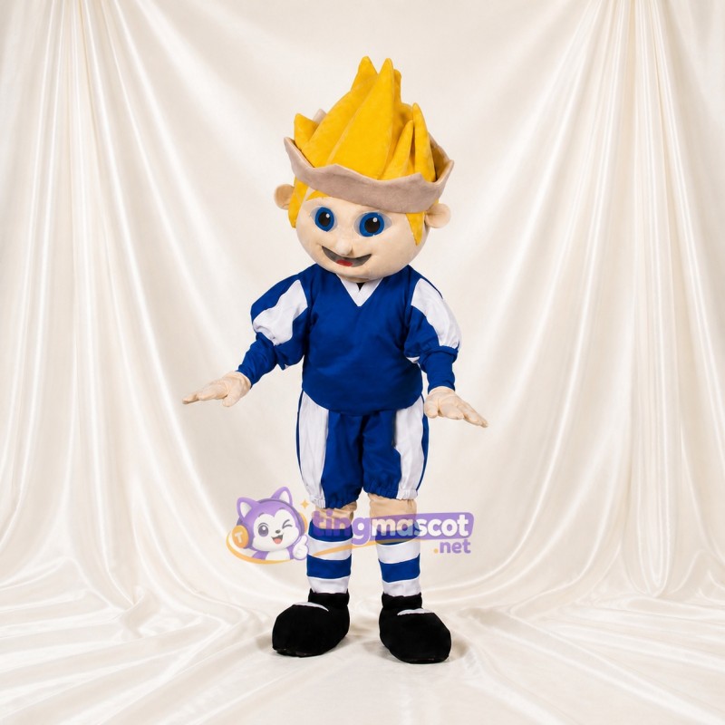 Soccer Boy Mascot Costume Full Body for Adults Sports Events