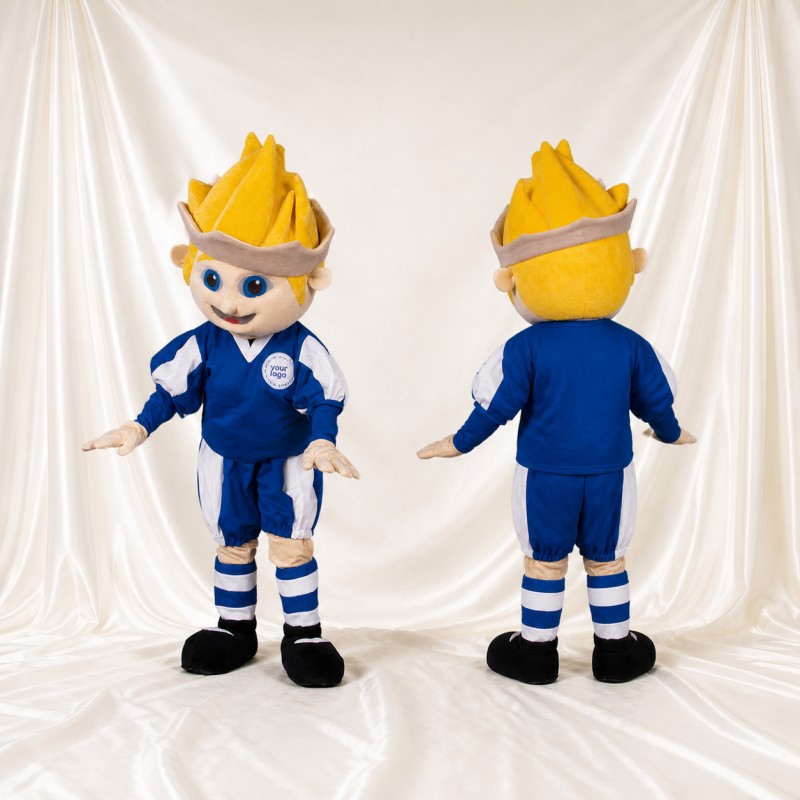Soccer Boy Mascot Costume Full Body for Adults Sports Events