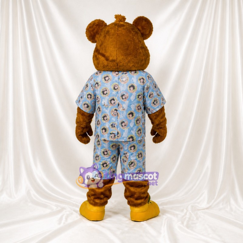 Pajama Bear Mascot Costume Full Body for Adults Promotions
