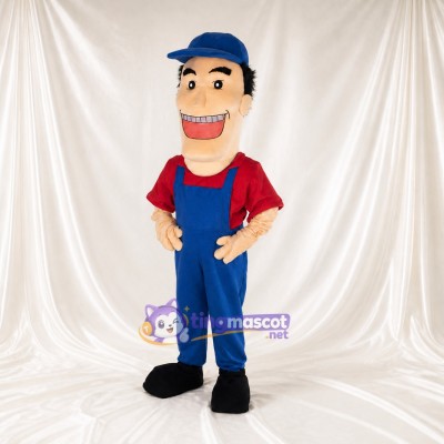 Mechanic Man Mascot Costume Full Body for Adults Promotions