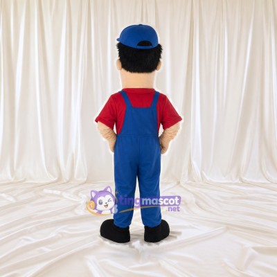 Mechanic Man Mascot Costume Full Body for Adults Promotions