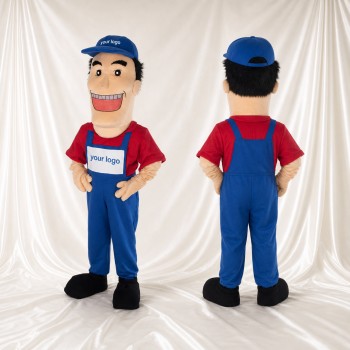 Homme mécanicien Costume de mascotte intégral pour adultes Promotions