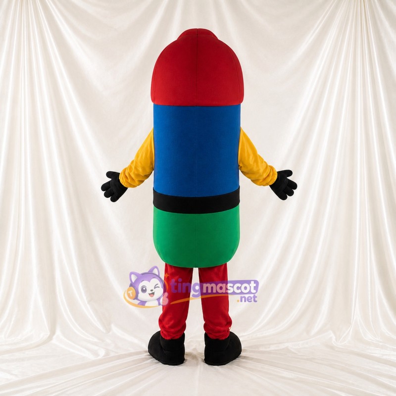 Capsule Worker Mascot Costume Full Body for Adults Promotions