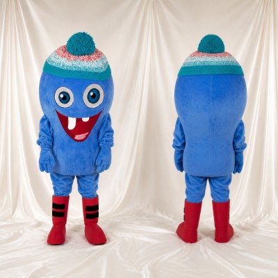 Winter Monster Mascot Costume Full Body for Adults School Events