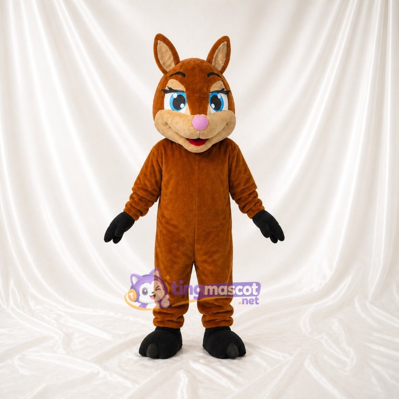 Construction Rabbit Mascot Costume Full Body for Adults School Events