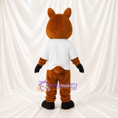 Construction Rabbit Mascot Costume Full Body for Adults School Events