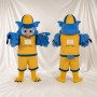 Blue Owl Athlete Mascot Costume Full Body for Adults Sports Events