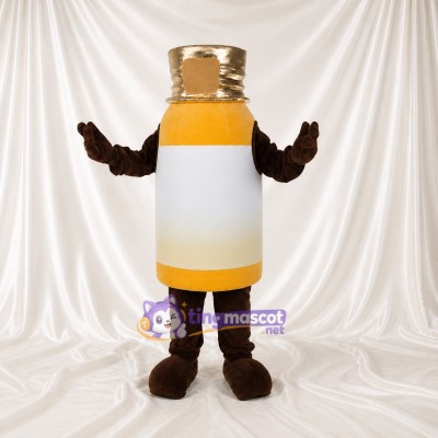 Bouteille de Médicament Jaune Costume de mascotte intégral pour adultes Promotions