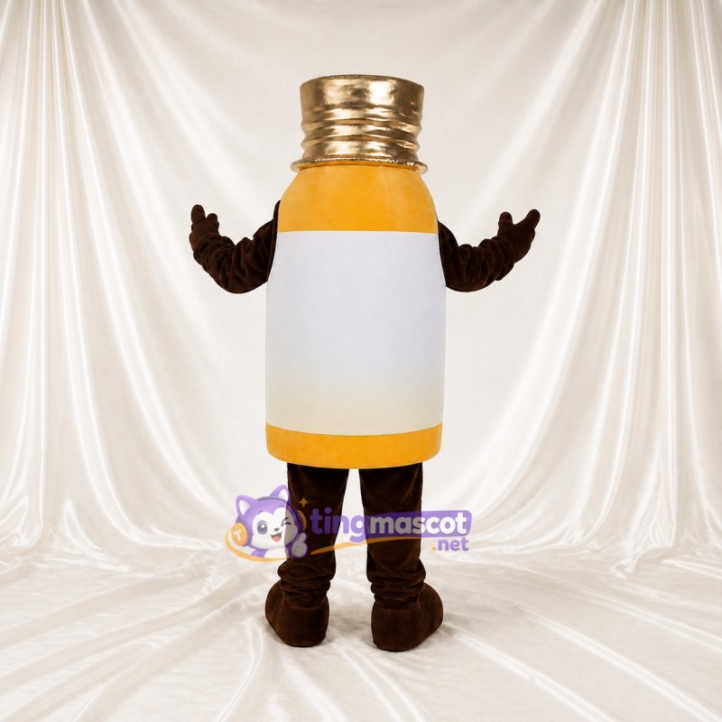 Bouteille de Médicament Jaune Costume de mascotte intégral pour adultes Promotions