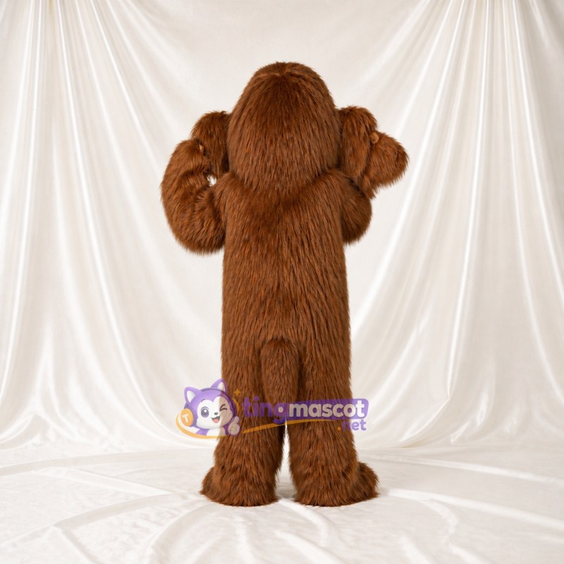Construction Woolly Mammoth Mascot Costume Full Body for Adults School Events