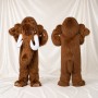 Construction Woolly Mammoth Mascot Costume Full Body for Adults School Events