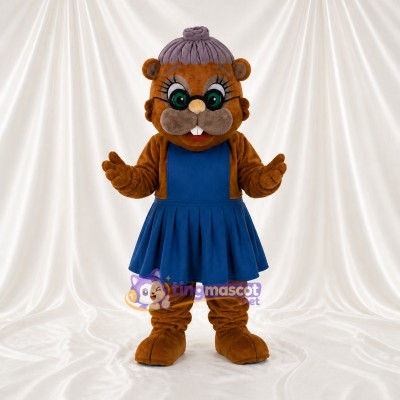 Grand mère Ours Costume de mascotte intégral pour adultes Événements scolaires