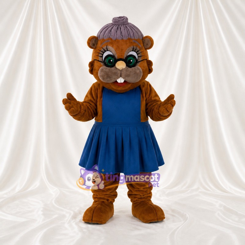 Grand mère Ours Costume de mascotte intégral pour adultes Événements scolaires