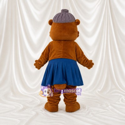 Grand mère Ours Costume de mascotte intégral pour adultes Événements scolaires