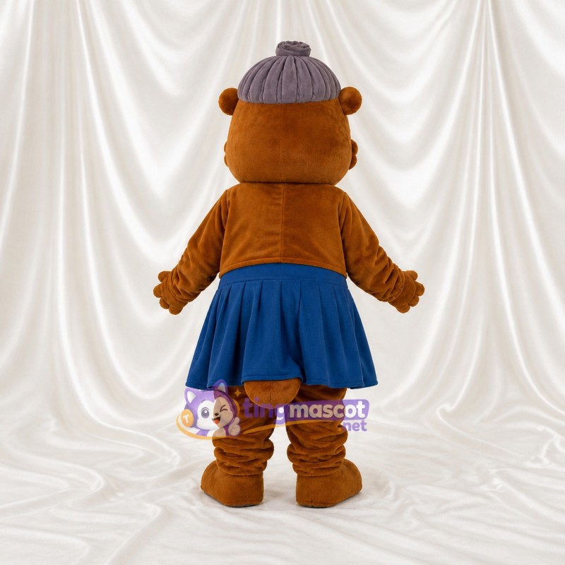 Grand mère Ours Costume de mascotte intégral pour adultes Événements scolaires