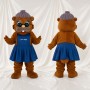 Grand mère Ours Costume de mascotte intégral pour adultes Événements scolaires