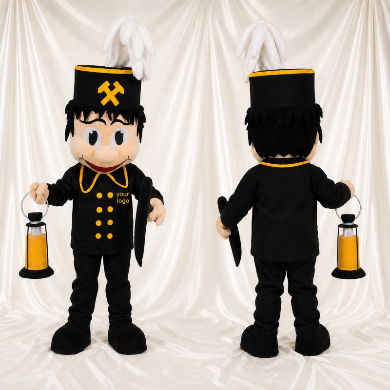 Miner Mascot Costume Full Body for Adults Promotions