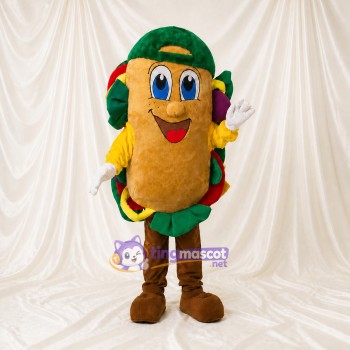 Tan Sandwich Costume de mascotte intégral pour adultes Événements gastronomiques