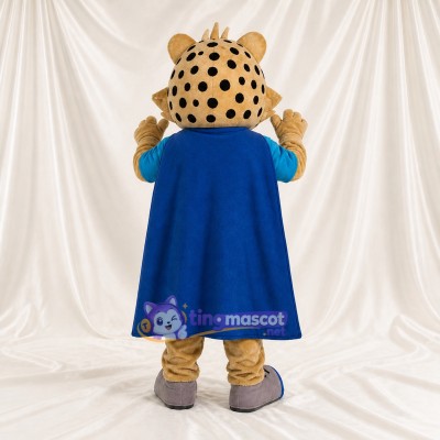 Leopard Hero Mascot Costume Full Body for Adults School Events