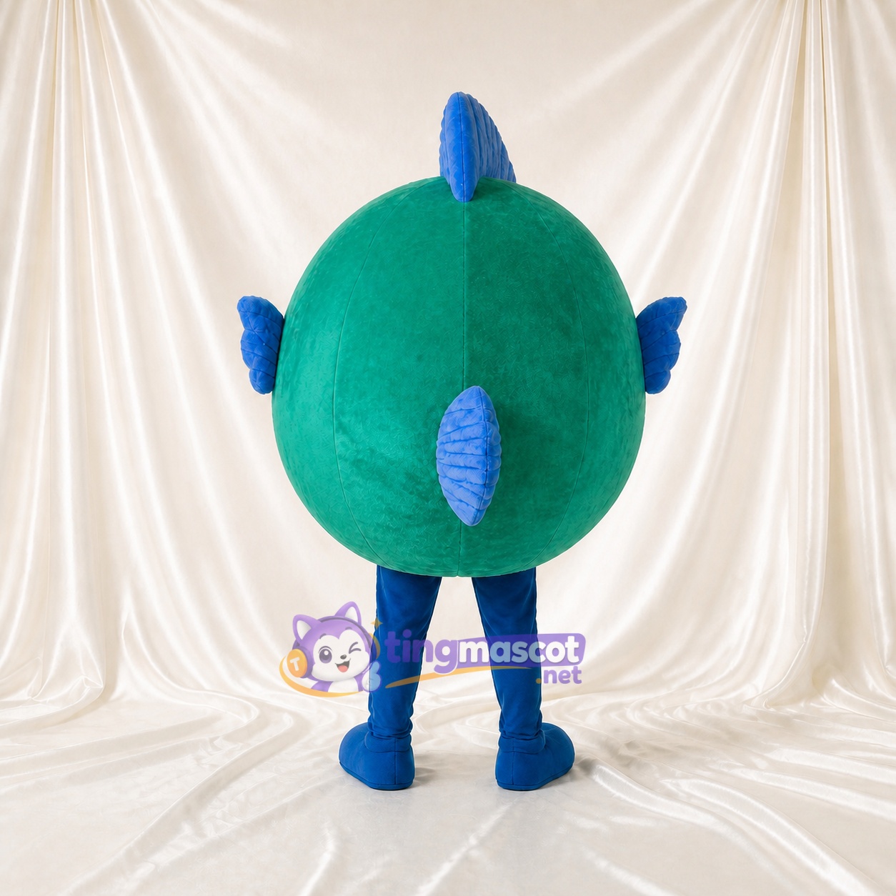 Poisson Rond Costume de mascotte intégral pour adultes Événements scolaires Poisson Rond Costume de mascotte intégral pour adultes Événements scolaires