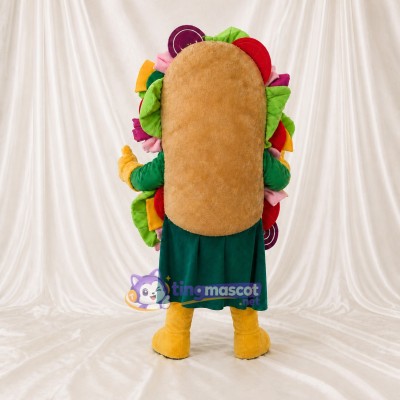High Visibility Taco Mascot Costume Full Body for Adults Food Events