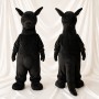 Black Kangaroo Mascot Costume Full Body for Adults School Events