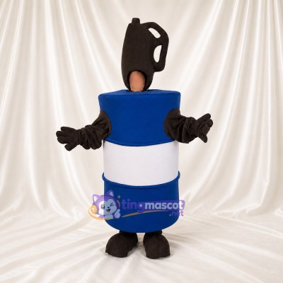 Front Bold Cylinder Mascot Costume Full Body for Adults Promotions