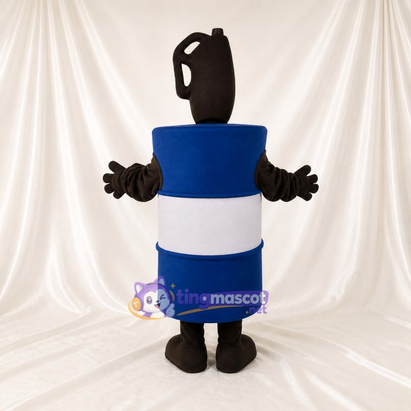 Front Bold Cylinder Mascot Costume Full Body for Adults Promotions