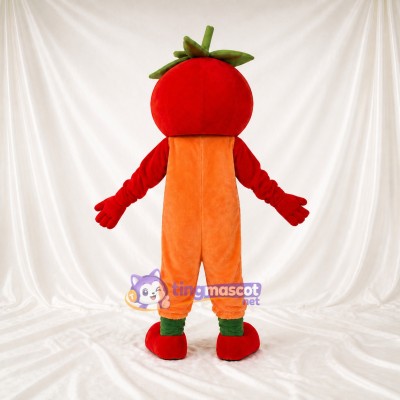 Red Tomato Mascot Costume Full Body for Adults Food Events