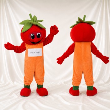 Tomate rouge Costume de mascotte intégral pour adultes Événements gastronomiques