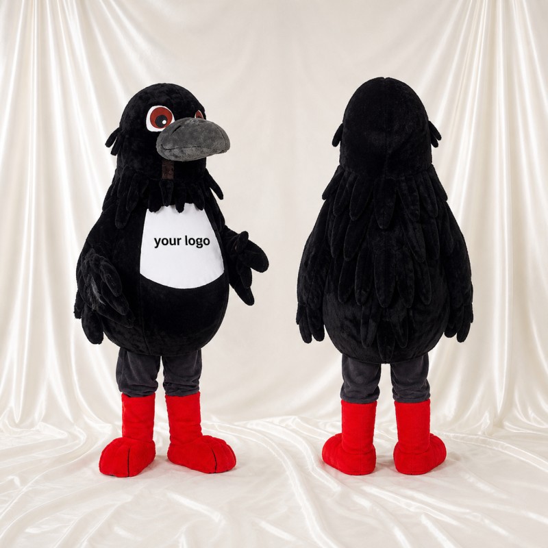 Crow Mascot Costume Full Body for Adults School Events