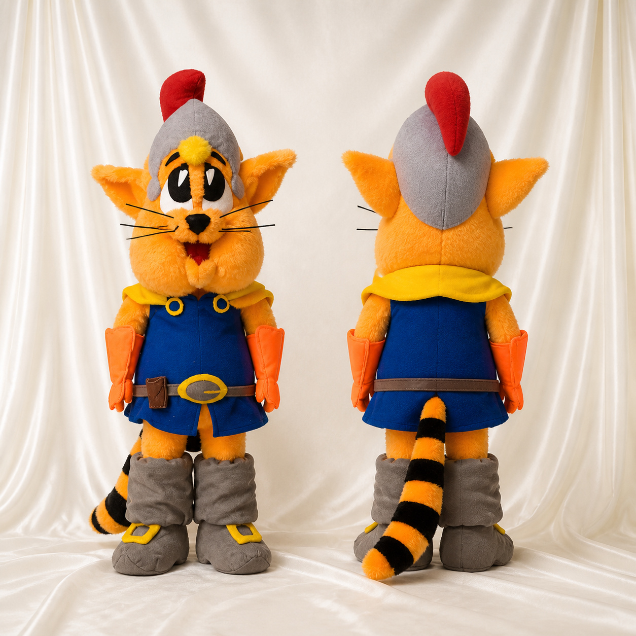 Cat Knight Mascot Costume Full Body for Adults School Events Cat Knight Mascot Costume Full Body for Adults School Events
